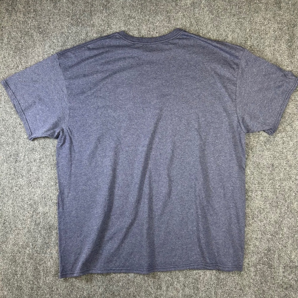 Team Jesus Graphic T-Shirt Mens XXL Blue Heathered Short Sleeve Religious Tee - Picture 6 of 6